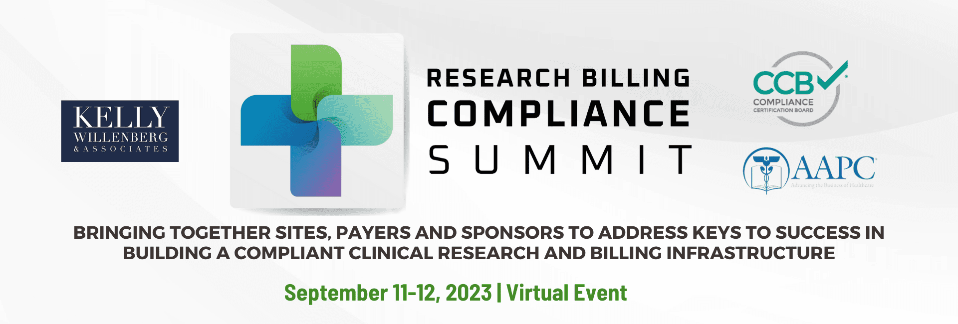 Hero Banner of Research Billing Compliance Summit Virtual Event