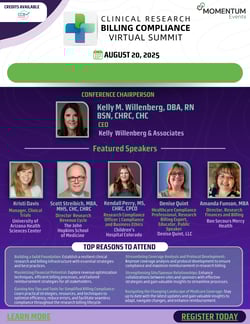 125W25-Clinical Research Billing and Compliance Virtual Summit 