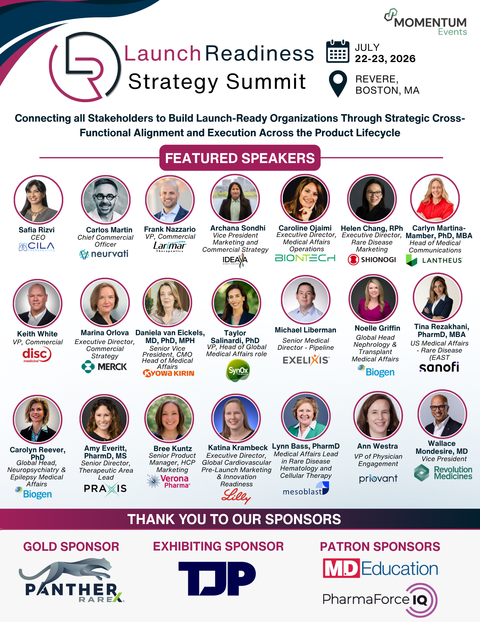 Launch Readiness Strategy Summit Brochure