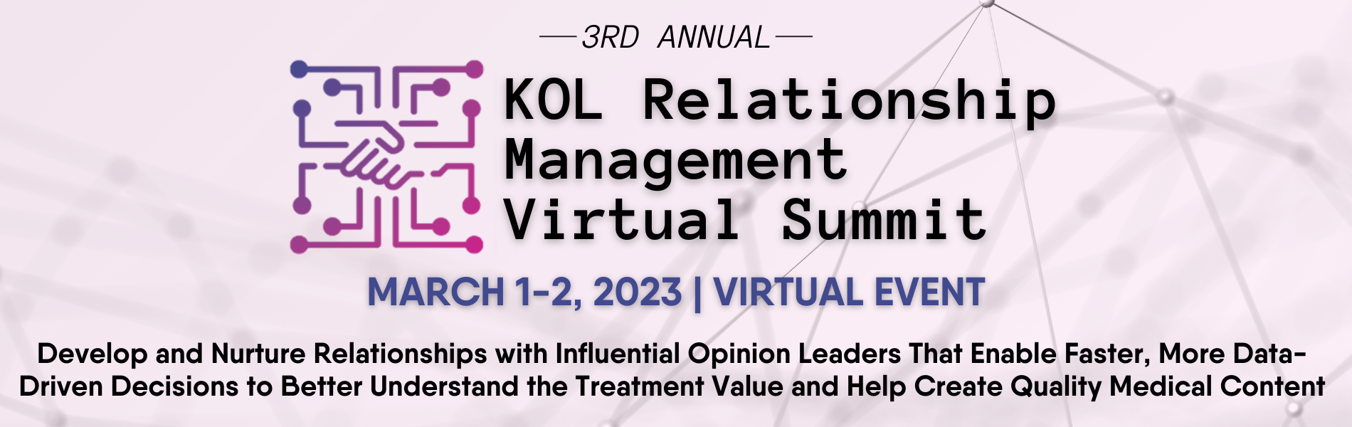 Mobile Banner for the 3rd KOL Relationship Management Virtual Summit