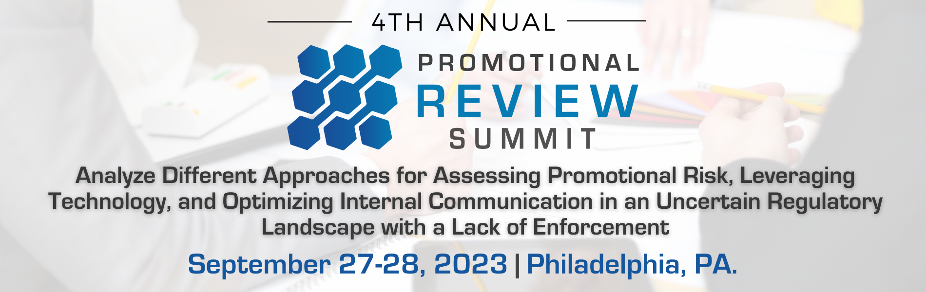 Hearo banner for 4TH Annual, Promotional Review Summit
