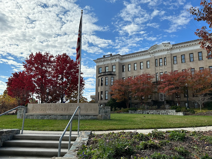 Entrance of American University Washington College of Law