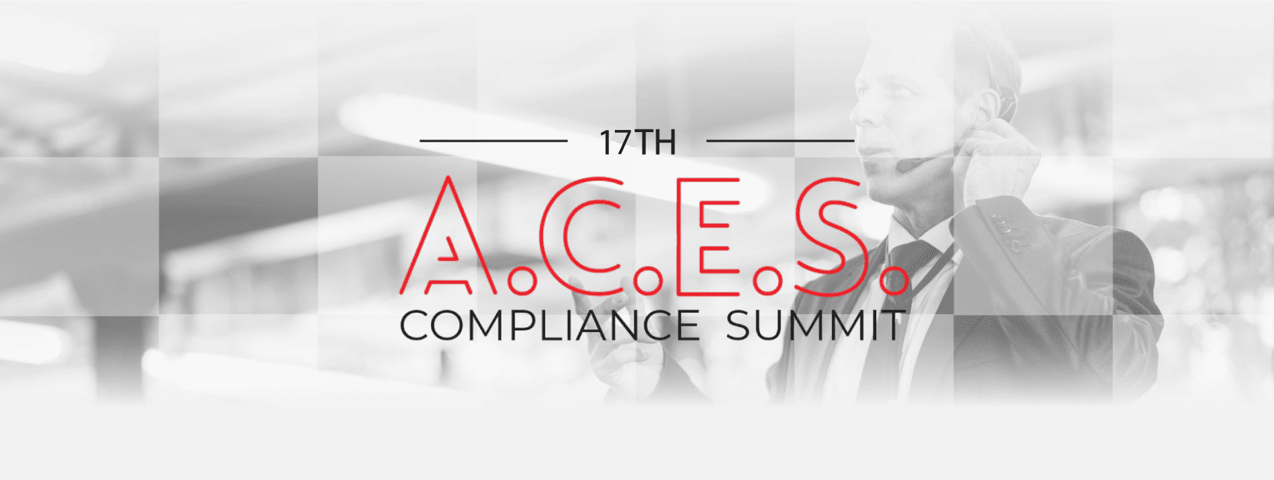 Hero banner of 17th ACE Compliance Summit