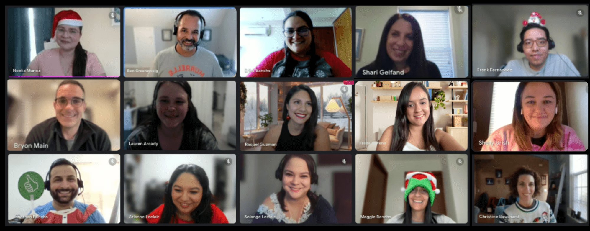 Group Photo of Momentum's Team Members during a video call